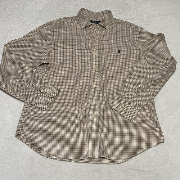 Polo Ralph Lauren Shirt Mens XL Plaid Pony Long Sleeve Button Up 100% Cotton - Picture 3 of 11
